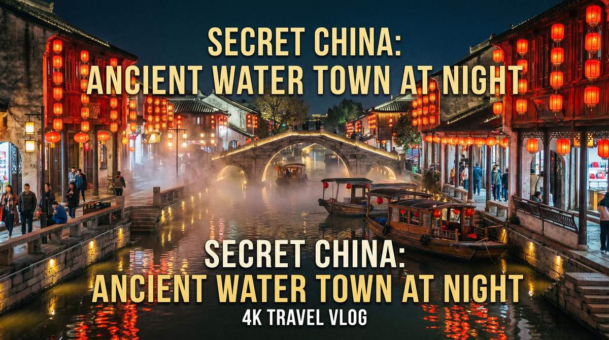黑丝古镇夜景旅拍视频